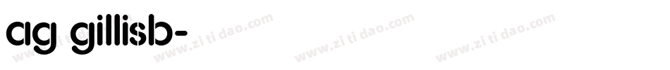 AG GillisB字体转换